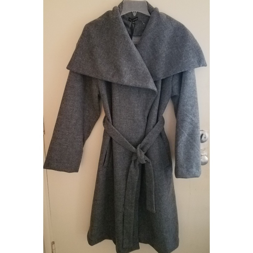 Gray Felt Shinestar Overcoat